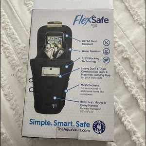 FlexSafe Portable Safe Aqua Blue